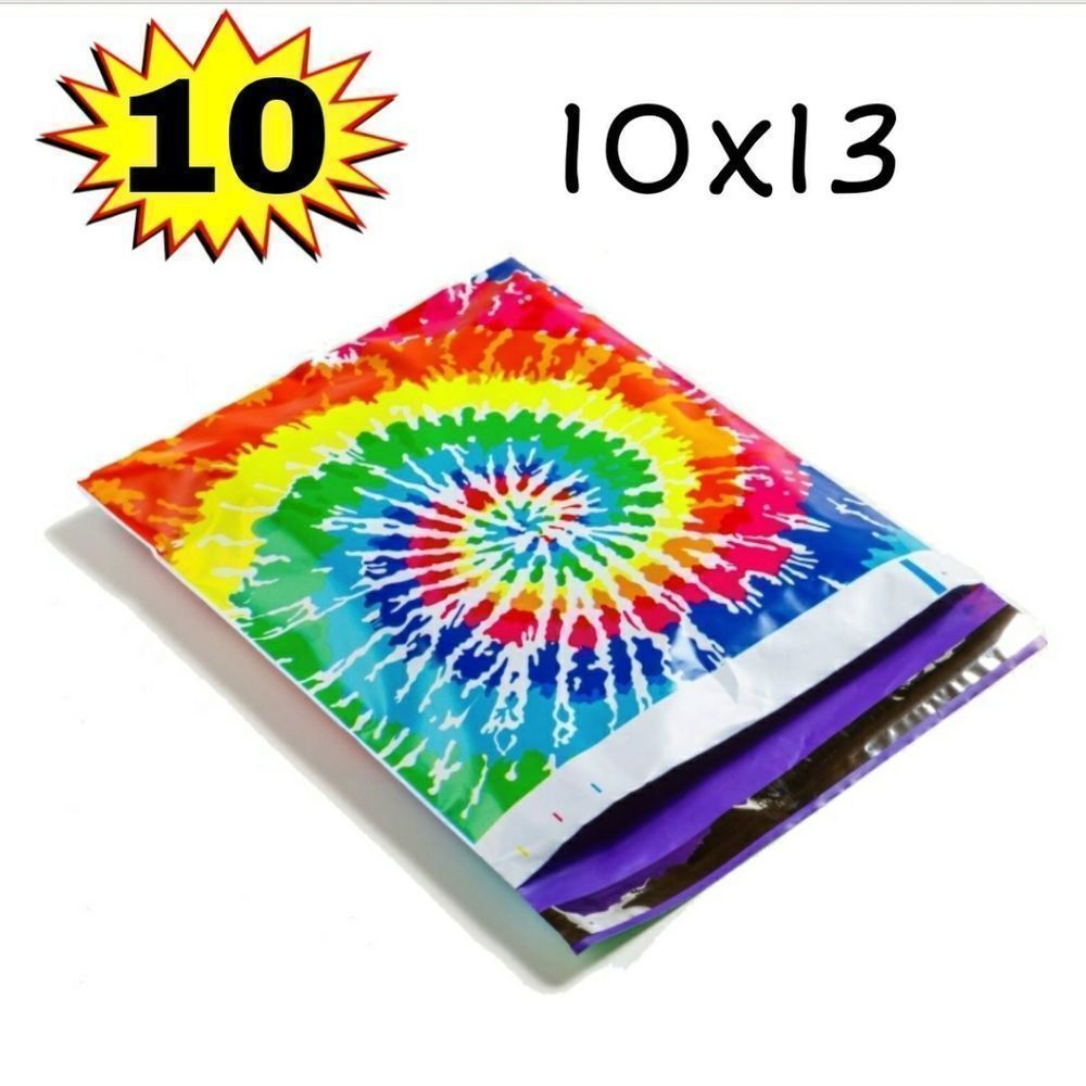 7/$15 Polymailers 10ct 10x13 Poly Mailer Envelope Tie Dye